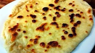 Homemade Buttery Sourdough Naan Recipe