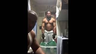 Two Man Prison Cell Workout; Curls, Upright Rows, & Push ups