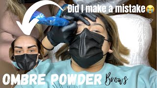 ME TATUE LA CEJA!! Y QUEDE COMO CHOLA!! LMAO OMBRE POWDER BROWS PROCESS VLOGl SOYMICHELLERIVERA