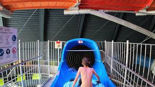 huge half pipe water slide