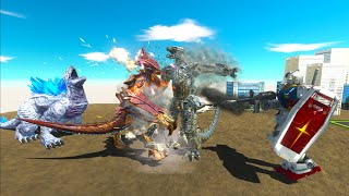 Battle Beyond Earth:Cyborg Kaiju VS Kaiju monstor from Outer Space | Animal Revolt Battle Simulator