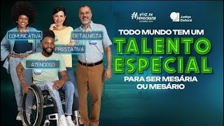 Não desperdice seu talento. Seja mesária ou mesário voluntário