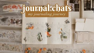 Chat and journal with me; my journaling journey and how I started collage journaling & youtube