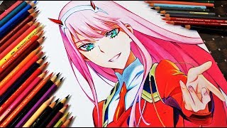 Drawing - Zero Two  [Darling In The Franxx] ダーリン・イン・ザ・フランキス