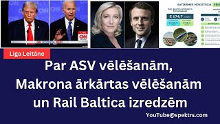 Par ASV vēlēšanām, Makrona ārkārtas vēlēšanām un Rail Baltica izredzēm.