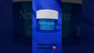 restock my fav moisturizer 💙 |restock skincare@neutrogena #moisturizer   #shorts #viral #ytshortst