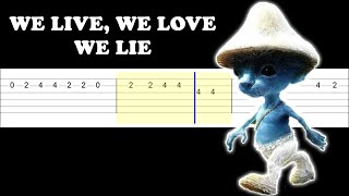 We live, we love, we lie (Easy Guitar Tabs Tutorial)