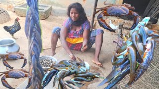 Janto Chang Latha Machher adivasi tribe GIRL Recipe/ Village fishing and cooking/ Fish Curry Recipe