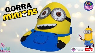 🔴Cómo Hacer GORRAS EN FOAMI MINIONS de Mi Villano Favorito, Fácil con Artemaníacos