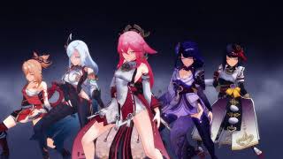 [Genshin Impact MMD] - Gentleman - Psy w/ Yae, Shenhe, Shogun, Sara and Yoimiya in HD 60 fps 4K