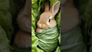 If rabbits were found in cabbage😍🥬 #viralvideo #minipets