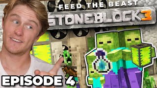 STONEBLOCK 3 MODPACK Ep 4 | Easy Mob Farm