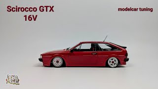 Scirocco 2 GTX 16V | Tuning | 1:18 | #diecast #scalemodel #bbs