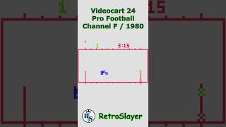 Videocart 24: Pro Football Gameplay Channel F  #retrogaming #channelf #profootball