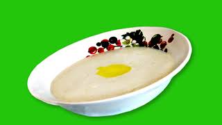 Тарелка с кашей Хромакей/Plate with porridge chromakey