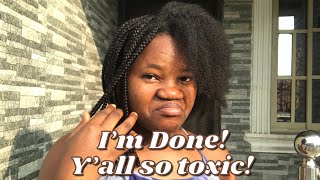 The TOXIC NATURAL HAIR COMMUNITY - BRAIDS Takedown With Me