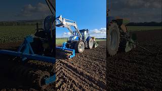 New Holland T7.225 mit Amazonedrille am Weizen drillen #newholland #weizen #farming