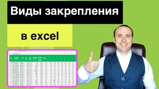 Excel закрепить строку, столбец, область или шапку для чайников