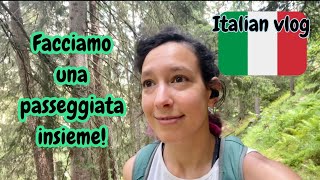 Learn Italian with vlogs | Let's walk to a waterfall (with subs)