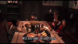 coraline (dinner scene with other mother and other father)