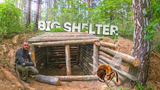 My biggest dugout, Shelter building in the woods, building in the woods