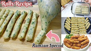 Ramzan Special Recipe | Potato Rolls Unique Recipe | 4 आलू से बनाए ढेर सारे रोल्स | Make and Freeze