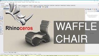 Rhino Tutorial Curved Chair - Waffle style