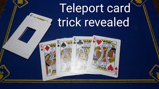 Fantastic gimmick card trick tutorial "TELEPORT"