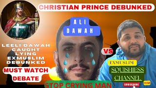 ALI DAWAH LIVE destroyed EXMuslim@thesquishiess Christian Prince  calls  Squishiess for Fact check