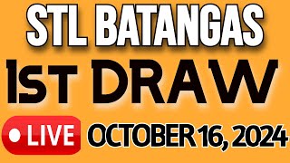 STL BATANGAS LIVE DRAW OCTOBER 16, 2024 1st DRAW