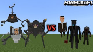 skibidi Toilet vs cameramen pertarungan epic OMG - Minecraft PE