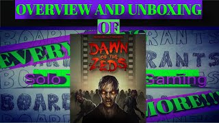 Dawn of the Zeds 3rd Edition Overview and Unboxing