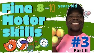 Fine Motor Skills for kids. Youth Tennis Drills