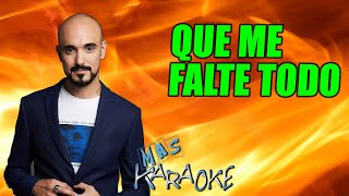 😎 QUE ME FALTE TODO 🟢 Luck Ra Feat. Abel Pintos 🎤 MAS KARAOKE #cuarteto