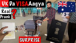 Surprise 😱 🇬🇧 UK Da Visa Aagya Mera * India To UK Journey | Study Visa ? | Harman | Living Punjab