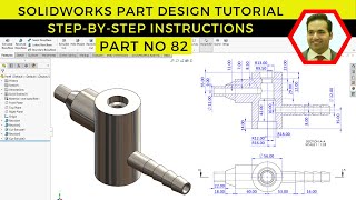 SolidWorks Tutorials | Creating a Component Using Revolved Boss Base Command | exercise 82