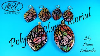 Glittery Pendant Polymer Clay Tutorial