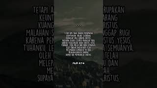 Filipi 3:7-8 #shorts #ayatalkitab #lagurohani #renunganharian #lagurohanikristen