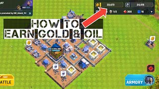 How to collect gold and oil in heros of mavia || earn gold in heros of mavia