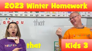 Kids 3 - Winter Homework - That