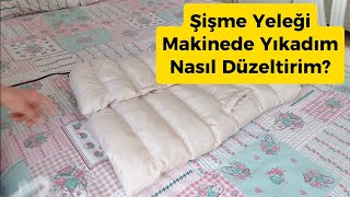 ŞİŞME YELEK/MONT MAKİNEDE YIKANDI, NASIL DÜZELTİRİM  ?