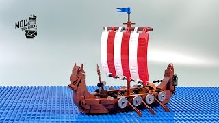 The Viking Longship MOC, Speed Build, Letbricks