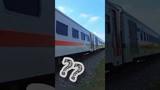 lho kok kereta kutojaya selatan mundur (edited) #keretaapi #keretalangsir #perlintasankeretaapi