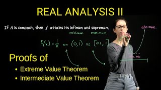 Proofs of the Extreme and Intermediate Value Theorems, Real Analysis II