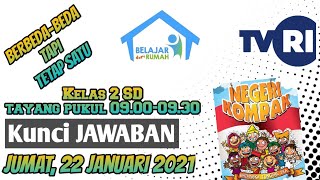 Kunci Jawaban TVRI Kelas 2 SD 🔥 Jumat 22 Januari 2021