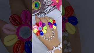 Diy CowrieShell Ring💐✨How To Make Ring🥰👀#shorts#youtubeshorts#viral#trending#diy#craft#handmade