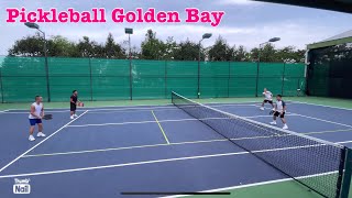 Tập chơi môn Pickleball trên sân Tennis Golden Bay