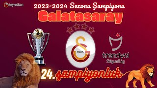 Şampiyon Galatasaray 2023-2024  Klip (🎶Cimbom Galatasaray , Galatasaray Şampiyon🎶 )