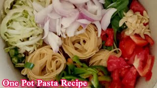 One Pot Pasta Recipe | Pasta Recipe | One Pot  Recipe Spicy Veg Chicken Pasta Recipe(Ramzan Special)