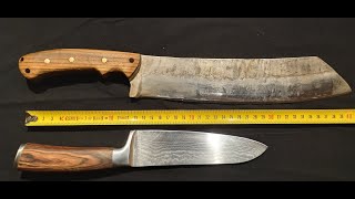 Building a LARGE (40cm) Chopper Knife with an angle grinder